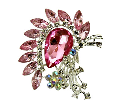ブローチ・コサージュ Crystal Flower Fringe Brooch Amazon.co.jp: [ティグロス] TIGLOSS ブローチ コサージュ