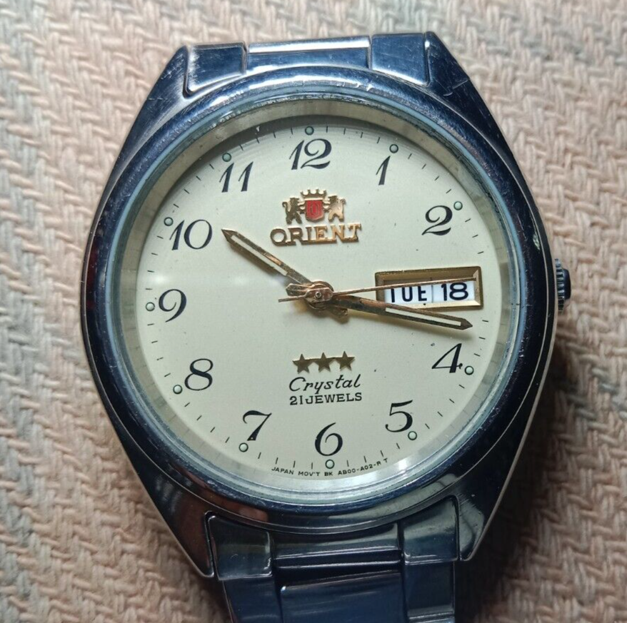 Orient Men's AB00-C0-A CA U5 Tri Star Stainless Steel Watch | eBay
