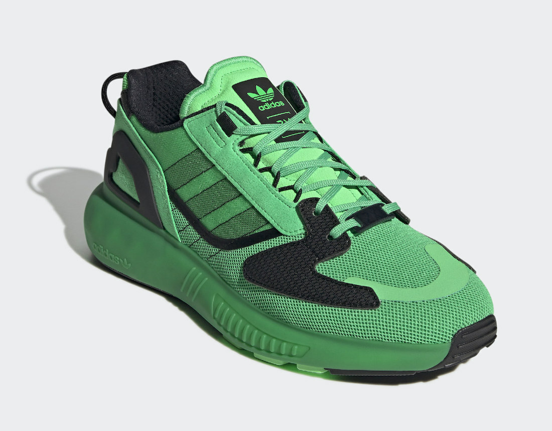 Size 13 - adidas ZX 5000 Boost Screaming Green for sale