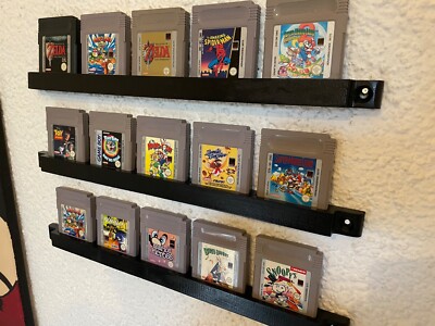 3x Nintendo Gameboy CLASSIC Patronen Regal Wandleiste Games cartridge Wandhalter