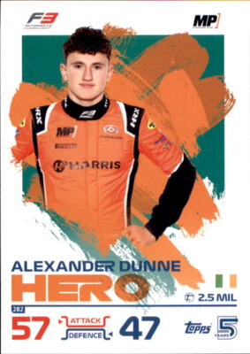 Topps Turbo Attax 2024 Trading Card 282 - Alex Dunne - F3 Hero