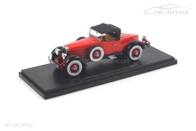 Miniature Esval - Speedster Stutz Black Hawk 1928 - Rouge Et Noir - 1/43 - Prévente