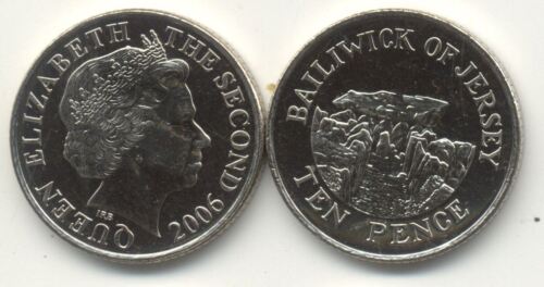 Pièce de monnaie COIN JERSEY UNITED KINGDOM 10 pence 2006 NEUVE UNC NEW - Picture 1 of 1