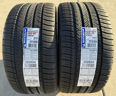 ユーザー SET OF TWO BRAND NEW 265/40ZR20 104Y Michelin Pilot Sport All