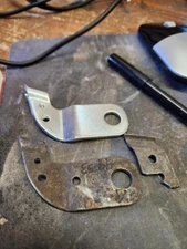 Harley Linkert Pan 1949-53 Throttle Cable Brackets & Parts lot 56605-49 USA