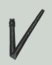 Universal Geneve 11mm x 8mm Vintage Black Lizard Strap