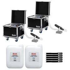 Antari S-500 Silent Theatre Production Snow Machines w 20 Liter Bottles of Fluid