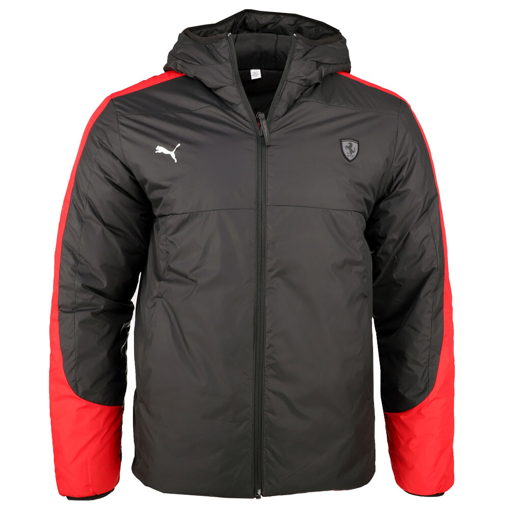 Мужская куртка на молнии с двусторонней подкладкой Puma Sf Style, черная, красная, повседневная, спортивная