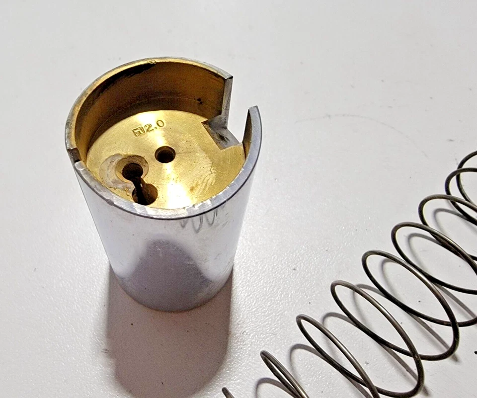 Carburetor Throttle Slide and Spring 2.0 1975-1976 Kawasaki KT250 KT Trials 250 - Image 3 of 4