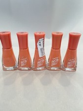 Sally Hansen Insta Dri Matte Metallics Nail Polish, Peach Buzz Lot Of 5 New 343