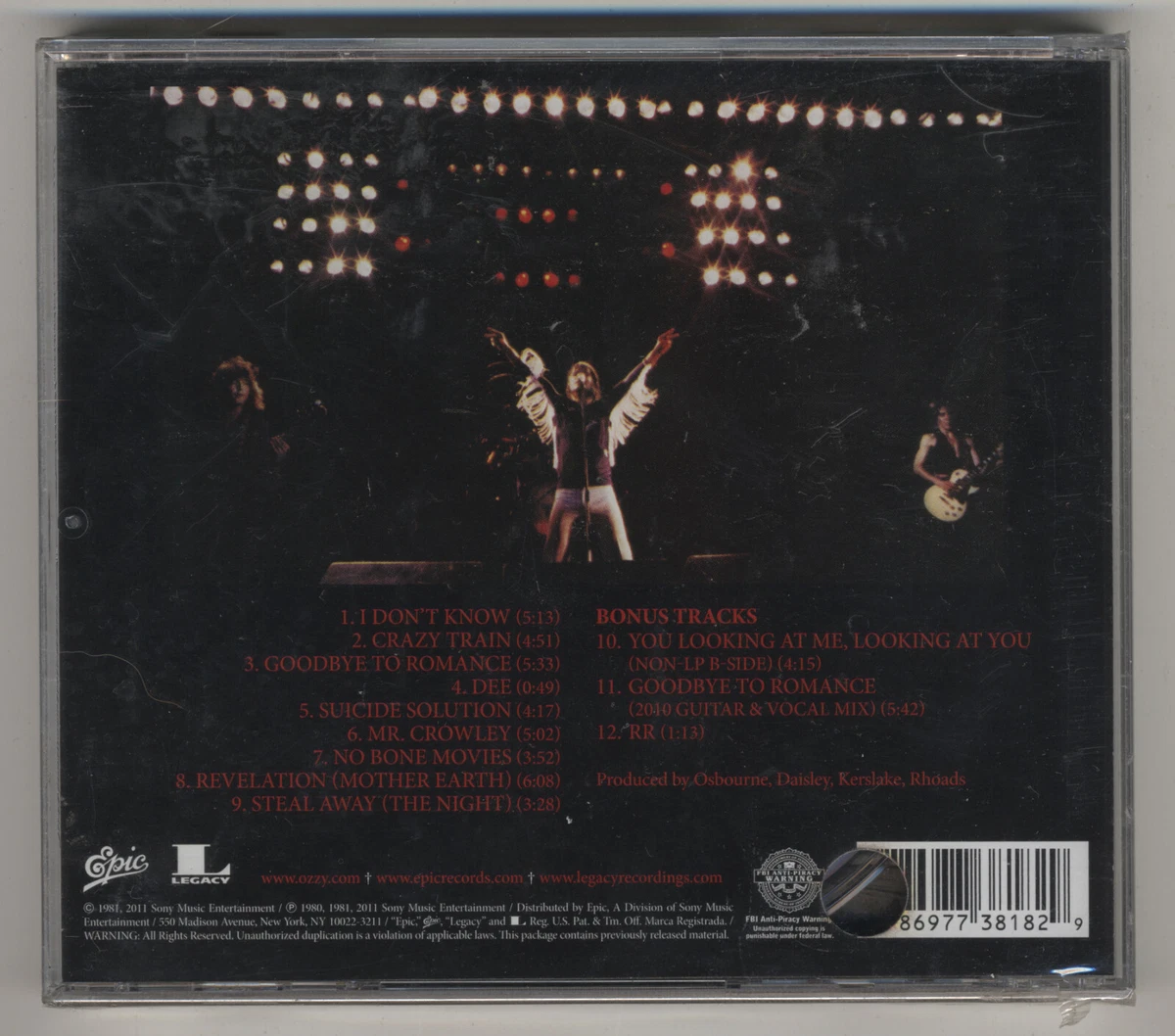 escuchar el álbum ozzy osbourne blizzard of ozz