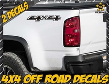 4x4 Truck Bed Decal Set Matte Black For Chevrolet Silverado Colorado Gmc Sierra 4x4 Truck Bed Decal Set Matte Black For Chevrolet Silverado Colorado Gmc Sierra