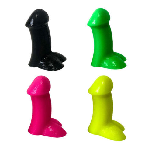 4 Pcs Dick Penis Shape Silicone Funny Prank-Gag Adult Set Tire Valve Cap - Picture 16 of 16