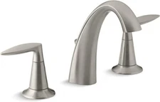 KOHLER K-45102-4-BN Alteo 2-Handle Widespread Bathroom Faucet Brushed Nickel