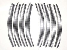 HORNBY R605 x 8 1st  RAD RADIUS DOUBLE CURVE TRACK R 605 NICKEL SILVER FREE POST