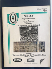 OHSAA Tournament .. Full Ticket & Program … LeBron James … High School at GUND  