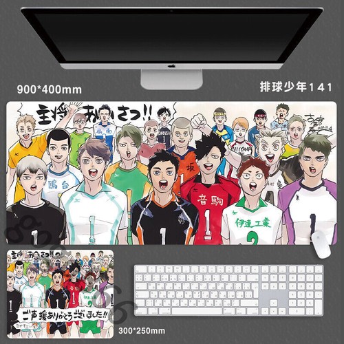 Alfombrilla de ratón Haikyuu!! Alfombrilla de ratón para juegos de escritorio alfombrilla de gran tamaño alfombrilla de mesa de anime - Imagen 6 de 11