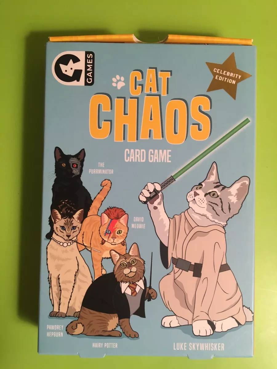 BRAND NEW Cat Chaos Celebrity Edition Card Game by Ginger Fox Games