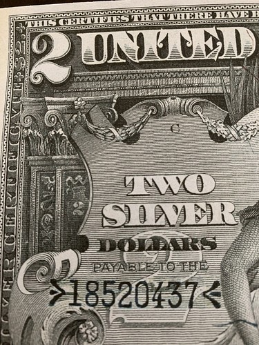 Reproduktion 2 $ Schein Bildungsnote 1896 Silber Zertifikat Morse Fulton Lesen Sie unten!! - Bild 4 von 7