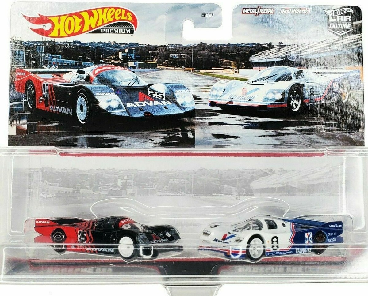 New HOT WHEELS Porsche 962 Car Culture 2 Pack Advan Valvoline