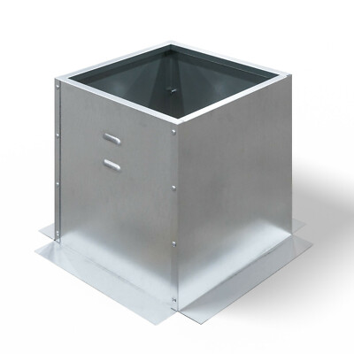 Exhaust Fan Roof Curb- 17.5  square x 26.5  high flat bolt together curb