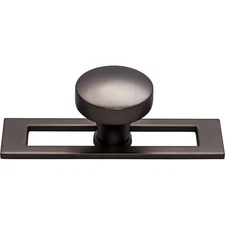 Top Knobs TK902AG Kinney Knob 1 1/2 Inch - Ash Gray