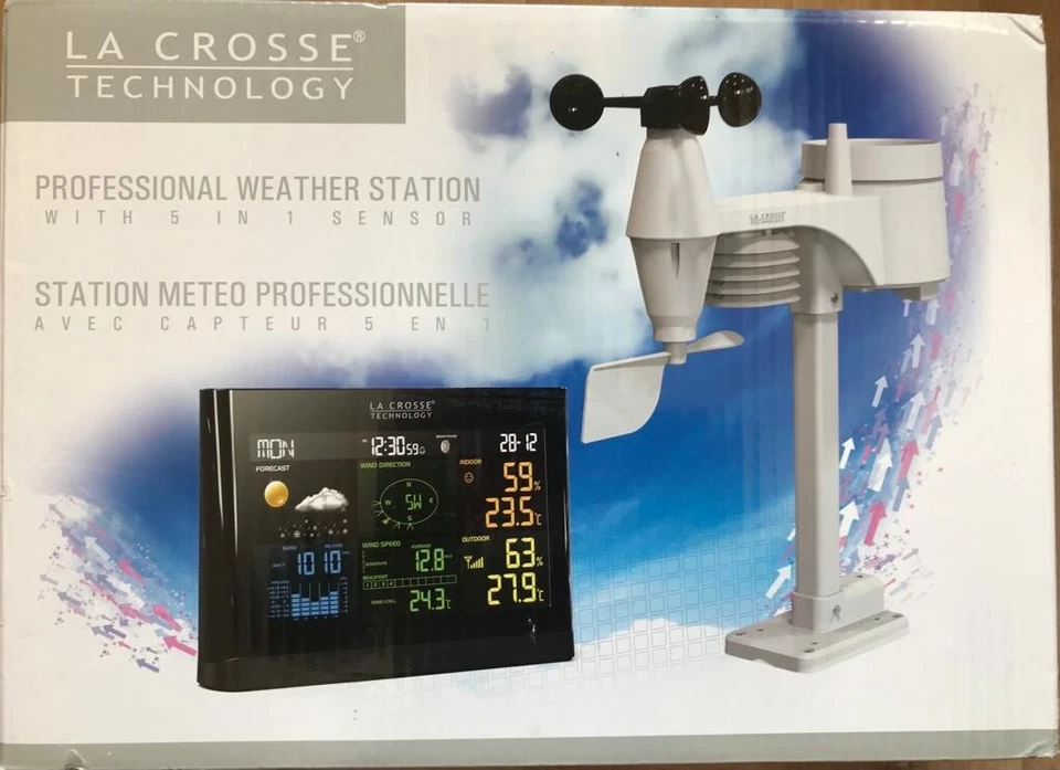 La Crosse Technology WS1651-BLA Weather Station, Black - Image 3 of 4