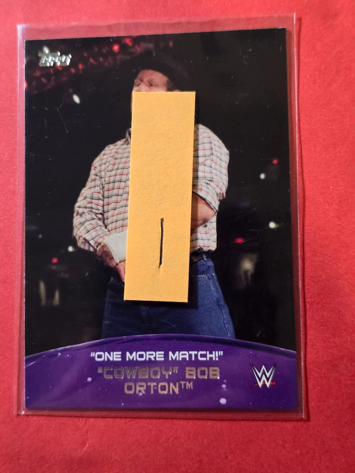 2015 Topps WWE Crowd Chants One More Match #1 "Cowboy" Bob Orton, cd1 - Image 3 of 3