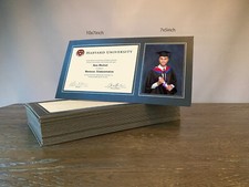 1 Graduation Certificate and Photo Strut Mount self standing Black mount