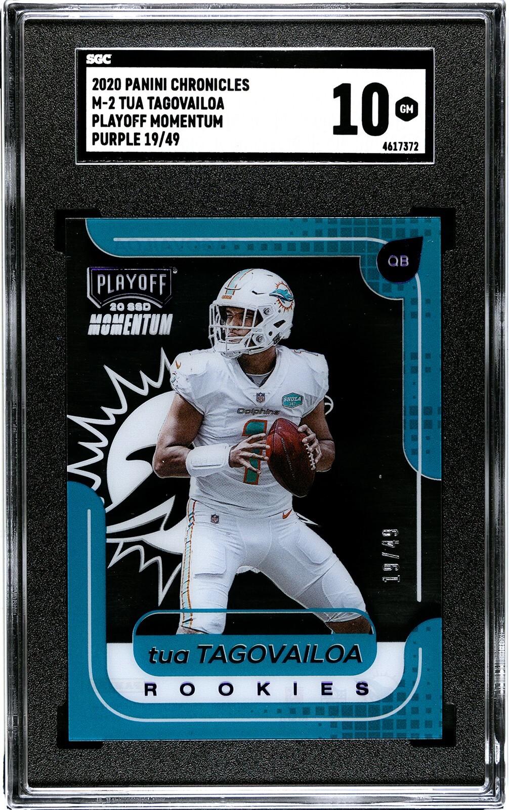 Tua Tagovailoa Panini Chronicles Playoff Momentum Rookies #M2 Purple
