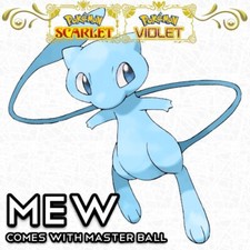 Shiny Mew Lv. 15 6IV Generation I Legendary Pokemon From Home Scarlet Violet SV