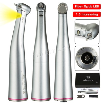 Dental 1:5 Fiber Optic LED Contra Angle Electric Handpiece