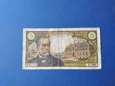 Billet De Banque : 5 francs Pasteur De 1969 Billet issus De La Circulation - Photo 1/2