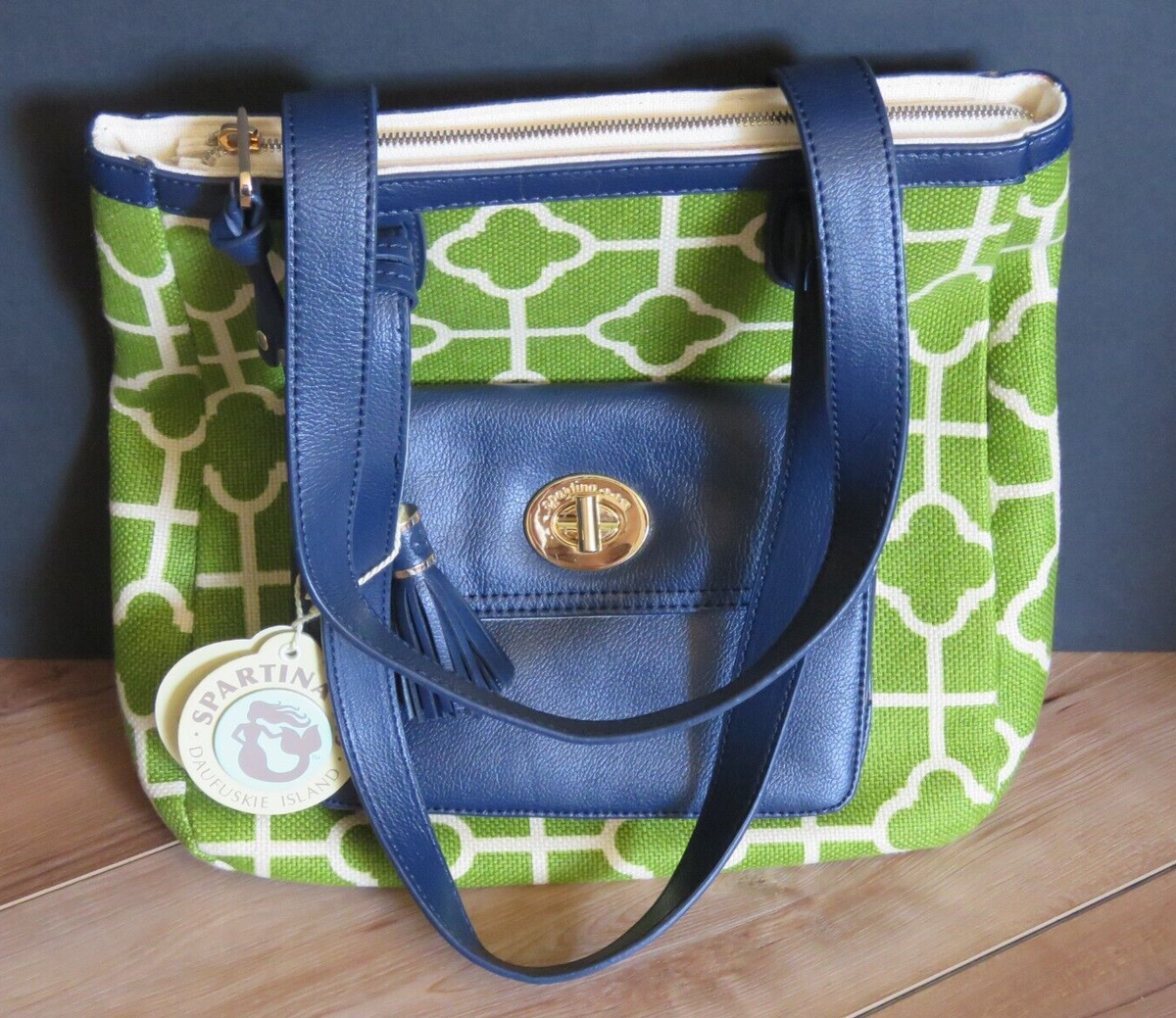 NEW Spartina 449 Martinangel Dafauski Island Green Navy Blue