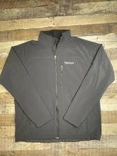 Marmot Jacket Mens XL Gray Softshell Full Zip Apex Rugged Outdoor Mid Layer