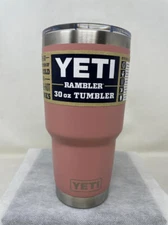 Yeti Rambler 30oz Tumbler with MagSlider Lid, Sandstone Pink