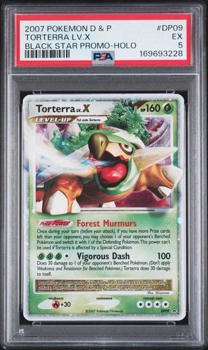 Pokemon TCG Torterra LV.X DP09 Diamond & Pearl Promo Holo PSA 5 2007