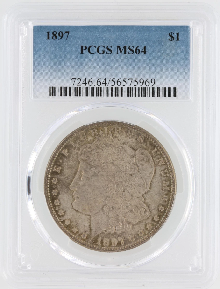 MS 64 Graded 1897 Year Morgan US Dollars (1878-1921) for sale | eBay