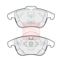 Range Rover Evoque 2011-2019 BremsbeläGe Vorne (R90) PAD1878