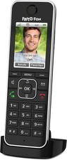 FRITZ!Fon C6 DECT-Telefon, Schwarz Schnurloses Telefon mit Farbdisplay