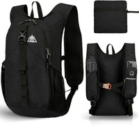 Faltbarer Rucksack Grau Ultraleicht 15L Wasserdicht Tagesrucksack Outdoor