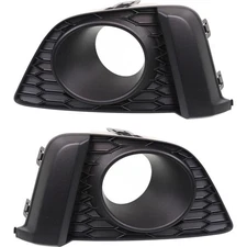Fog Light Trim Set For 2015-2017 Honda Fit Left & Right w/ Fog Light Hole 2Pc