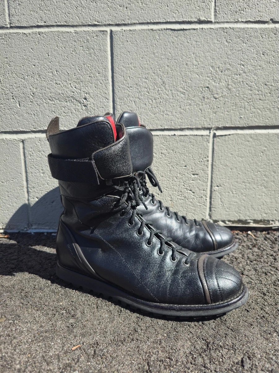 PRADA Leather Upper Red Boots for Women for sale | eBay