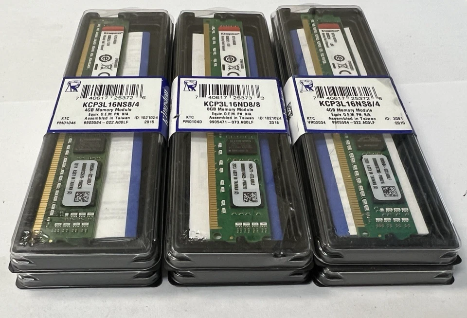 Kingston 48GB(6X8GB) PC3L-12800 DDR3-1600MHz KCP3L16ND8/8 1.35V NON-ECC Decktop - Image 2 of 3