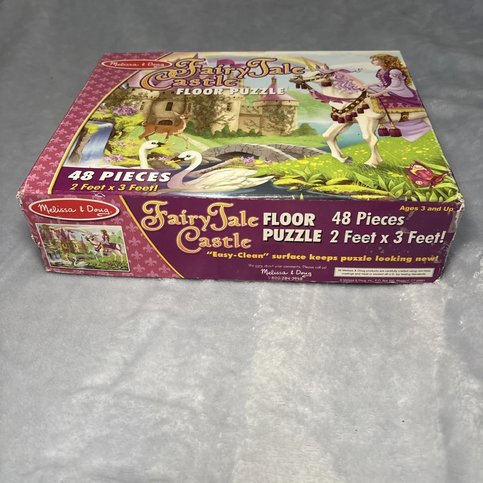 Melissa & Doug 童话城堡地板拼图 48 件 — 第 2/4 张图片