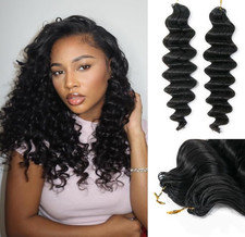 YWIGS Loose Deep Wave Miracle Knots Crochet Human Hair NC 16Inch 55G