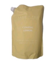 Sand + Fog Coastal Lemon Hand Soap Refill 32oz Aloe Paraben Free Fresh Clean 0.78 per fl oz