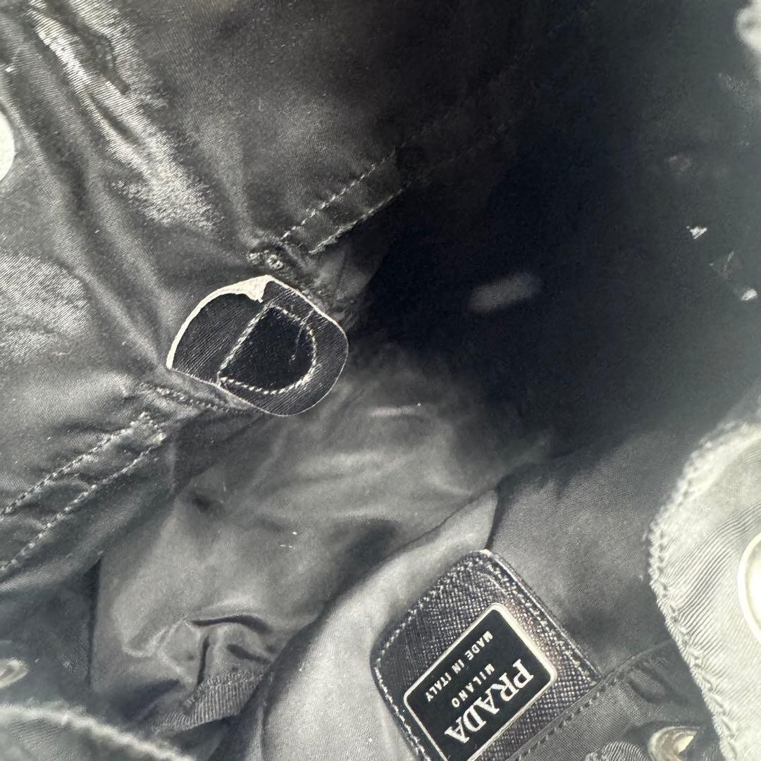 PRADA backpack Saffiano leather triangular logo b… - image 17