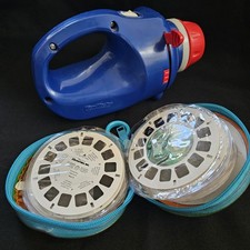 Vintage View-Master Projector Bundle Reels  Storage Case Tested Working Lights