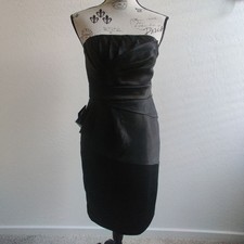 NWT WHBM Black Sleeveless layered Cocktail hoco homecoming semi-formal Dress_2